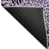 5' X 8' Purple And Black Animal Print Washable Area Rug With UV Protection