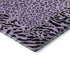 5' X 8' Purple And Black Animal Print Washable Area Rug With UV Protection