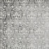 5' X 8' Charcoal And Ivory Damask Washable Area Rug With UV Protection