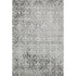 9' X 12' Charcoal And Ivory Damask Washable Area Rug With UV Protection