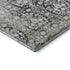 9' X 12' Charcoal And Ivory Damask Washable Area Rug With UV Protection
