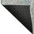 9' X 12' Denim Blue And Ivory Damask Washable Area Rug With UV Protection