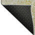 5' X 8' Gold And Ivory Damask Washable Area Rug With UV Protection