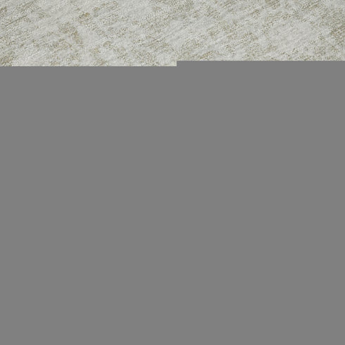 8' X 8' Tan And Ivory Damask Washable Round Rug With UV Protection