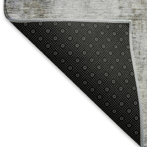 9' X 12' Brown Gray And Purple Abstract Washable Area Rug With UV Protection