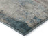 8' Teal Pink And Gold Abstract Washable Area Rug With UV Protection