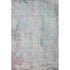 5' X 8' Blue Green And Gray Abstract Washable Area Rug With UV Protection