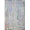 5' X 8' Purple Blue And Gray Abstract Washable Area Rug With UV Protection