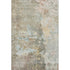 5' X 8' Brown Beige And Blue Abstract Washable Area Rug With UV Protection