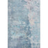 5' X 8' Blue Pink And Gray Abstract Washable Area Rug With UV Protection