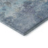 5' X 8' Blue Pink And Gray Abstract Washable Area Rug With UV Protection