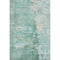 5' X 8' Emerald Pale Aqua And Ivory Abstract Washable Area Rug With UV Protection