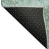 5' X 8' Emerald Pale Aqua And Ivory Abstract Washable Area Rug With UV Protection