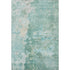 5' X 8' Emerald Pale Aqua And Ivory Abstract Washable Area Rug With UV Protection