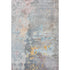 5' X 8' Granite Gray Teal And Blush Abstract Washable Area Rug With UV Protection