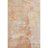 9' X 12' Salmon Ivory And Gold Abstract Washable Area Rug With UV Protection