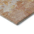 9' X 12' Salmon Ivory And Gold Abstract Washable Area Rug With UV Protection