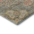 5' X 8' Brown Copper And Gold Floral Washable Area Rug With UV Protection