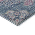 5' X 8' Blue Blush And Ivory Floral Washable Area Rug With UV Protection
