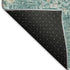 5' X 8' Teal Blush And Ivory Floral Washable Area Rug With UV Protection
