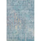 5' X 8' Blue And Gold Abstract Washable Area Rug With UV Protection