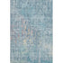 5' X 8' Blue And Gold Abstract Washable Area Rug With UV Protection