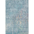 5' X 8' Blue And Gold Abstract Washable Area Rug With UV Protection