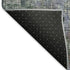 5' X 8' Fern Green Blue And Beige Abstract Washable Area Rug With UV Protection