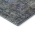 5' X 8' Fern Green Blue And Beige Abstract Washable Area Rug With UV Protection