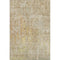 5' X 8' Fern Green Blue And Beige Abstract Washable Area Rug With UV Protection