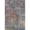 5' X 8' Pewter Gold And Eggplant Abstract Washable Area Rug With UV Protection