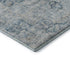 5' X 8' Blue And Ivory Floral Washable Area Rug With UV Protection