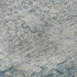 5' X 8' Blue And Ivory Floral Washable Area Rug With UV Protection