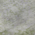 9' X 12' Olive Green And Silver Oriental Washable Area Rug With UV Protection