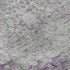 9' X 12' Purple And Silver Oriental Washable Area Rug With UV Protection