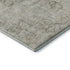 8' Beige And Taupe Oriental Washable Area Rug With UV Protection