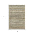 5' X 8' Beige Gold And Brown Striped Washable Area Rug With UV Protection