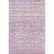 5' X 8' Mauve Lavender And Ivory Striped Washable Area Rug With UV Protection