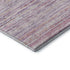 5' X 8' Mauve Lavender And Ivory Striped Washable Area Rug With UV Protection