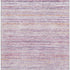 5' X 8' Mauve Lavender And Ivory Striped Washable Area Rug With UV Protection