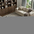 8' Pewter Silver And Gray Striped Washable Area Rug With UV Protection