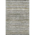 8' Pewter Silver And Gray Striped Washable Area Rug With UV Protection