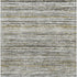 8' Pewter Silver And Gray Striped Washable Area Rug With UV Protection