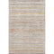 8' Terra Cotta Gold And Peach Striped Washable Area Rug With UV Protection