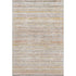 8' Terra Cotta Gold And Peach Striped Washable Area Rug With UV Protection