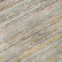 8' Terra Cotta Gold And Peach Striped Washable Area Rug With UV Protection