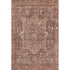 5' X 8' Burgundy Ivory And Gold Oriental Washable Area Rug With UV Protection
