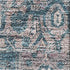 5' X 8' Blue Gray And Silver Oriental Washable Area Rug With UV Protection