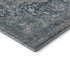 8' X 8' Blue Gray And Silver Oriental Washable Round Rug With UV Protection