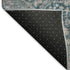 9' X 12' Blue Gray And Silver Oriental Washable Area Rug With UV Protection